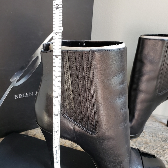 Brian Atwood Black Fragola Ankle Boots - Picture 7 of 12